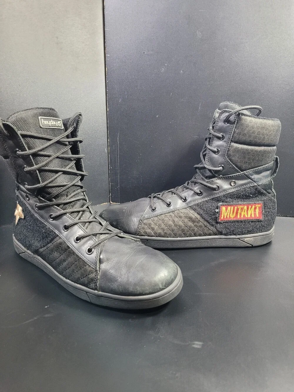 Heyday Footwear Mutant Mens High Top Wrestling Shoes Gym Training Boots Size 10